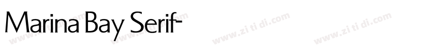 Marina Bay Serif字体转换